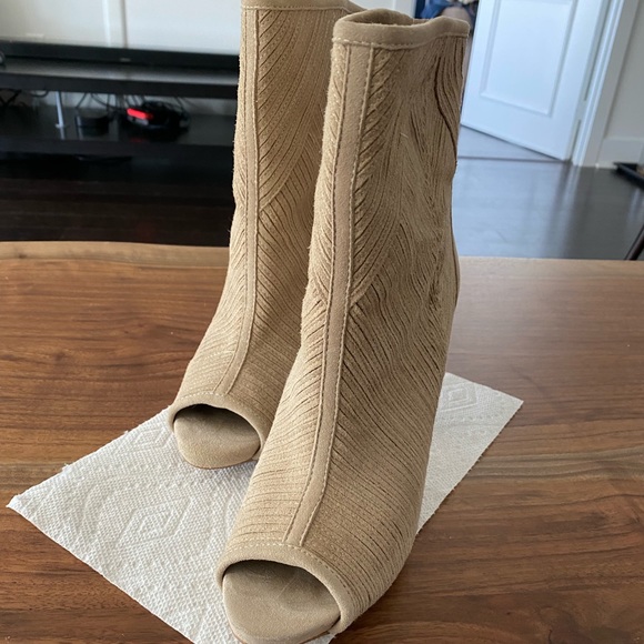 Zara Open-toe Heeled Boots - Picture 1 of 5